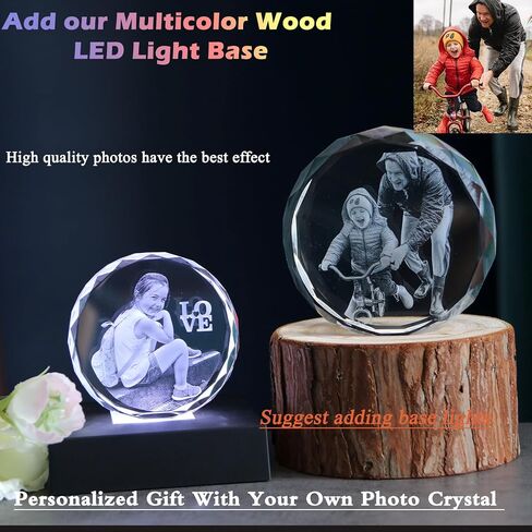 3D Photo Crystal, Customized Photo Gift,3D Picture in Crystal，Personalized Customized Memorial Gift, Birthday, Anniversary,Couples Gifts in Saudi Arabia