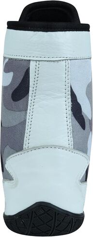 Men's Boxing & Wrestling Shoes – Premium Leather, Ankle Support, Non-Slip Grip (Black Camo, Blue Camo, Red Camo) in Kuwait