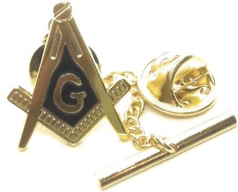 MASONIC COMPASS AND SQUARE TIE TACK/LAPEL PIN in Saudi Arabia