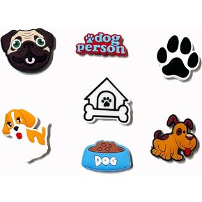 CH4X4 7 Pieces DOGS Unisex-Adult Shoe Charms for Clog Sandals and Bracelets - Shoes Decoration for Kids, Boys, Girls, Men and Women in Kuwait