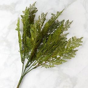 Factory Direct Craft Fern Bush-(3 Bushes) Softly Flocked Vinyl Fern Has a Mossy Outdoor Look for Realism. The Natural Green Coloring Makes Them Perfect for Centerpieces, or Rearrangement of Florals in Kuwait