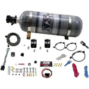Nitrous Express-11-15 Ford Mustang GT 5.0L Coyote Single Muzzle Mit (35-150HP) W/Comp Bottle (20932-12) in Kuwait