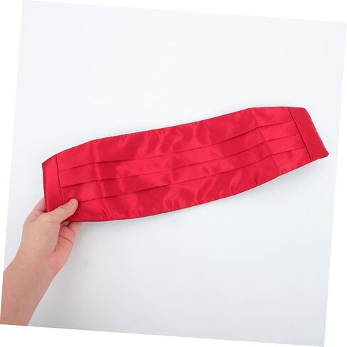 توكسيدو ريدو Cummerbund خصر رسمي قابلة للتعديل لحفلات الزفاف الساتان ساتان ساتين سهرة يعزز الملابس الرسمية مع الأناقة للحفلات والمناسبات الخاصة in Saudi Arabia