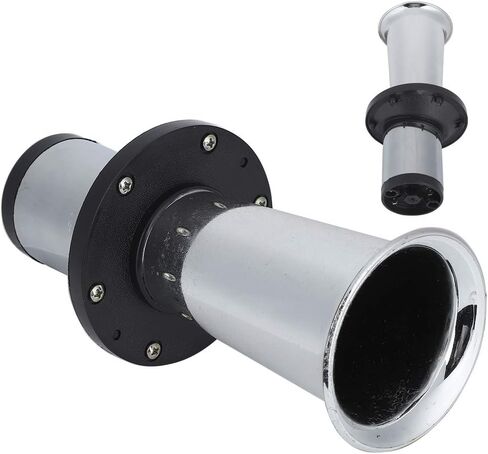 12V Vintage Style Car Horn Loud Clear Sound Trumpet Modified Accessory for Car Trucks RVs Chrome Plated ABS Material 110db Sound Output in Saudi Arabia