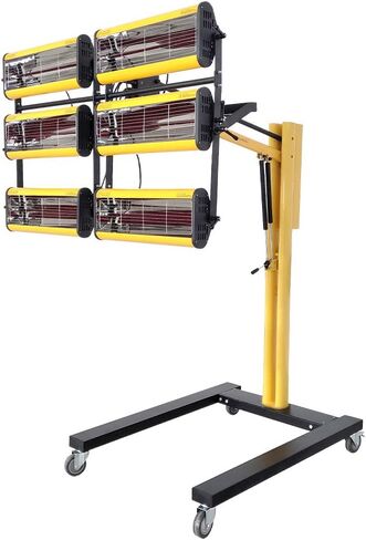 Solary Baking Infrared Paint Curing Lamp, 6KW 220V Short Wave Infrared Heat Light for Paint Drying, Auto Film, Body Repair in Saudi Arabia