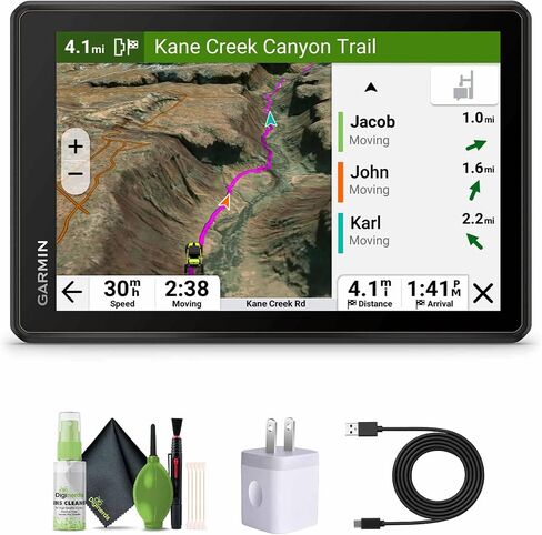 Garmin Tread 2 - SxS Edition, Rugged 8-inch Touchscreen Powersport GPS Navigator for Thrilling Off-Road Rides Navigation Bundle with Cleaning kit and More in Saudi Arabia