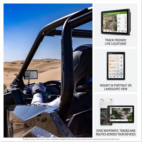 Garmin Tread 2 - SxS Edition, Rugged 8-inch Touchscreen Powersport GPS Navigator for Thrilling Off-Road Rides Navigation Bundle with Cleaning kit and More in Saudi Arabia