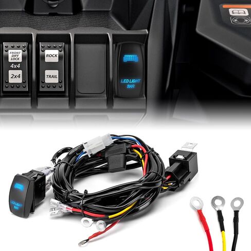 WEISEN 300W مفتاح على شريط LED شريط الأسلاك تسخير ث /ACC المحطة الطرفية التبديل التتابع FUSE ، 14AWG 1 LEDE in Saudi Arabia