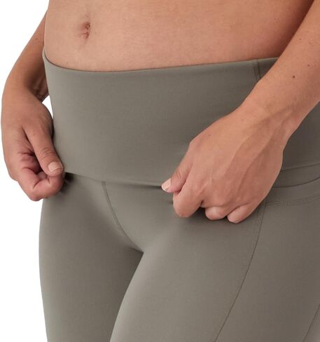 Hanes Women's Maternity 7/8 Leggings, Stretch & Recover Pregnancy Leggings with Foldable Waistband, 25" Inseam in Saudi Arabia