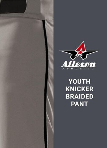 Alleson Athletic Boys' Crush Knicker Braided Baseball Pant in Saudi Arabia