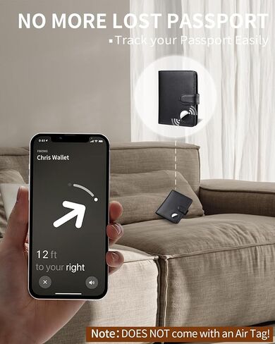 حامل جواز السفر للسفر مع حامل الجوية- جلود RFID يمنع إكسسوارات السفر مع 5 بطاقات فتحة ونافذة 1ID ، الإغلاق المغناطيسي ، صندوق الهدايا (علامة الهواء غير متضمن) in Kuwait