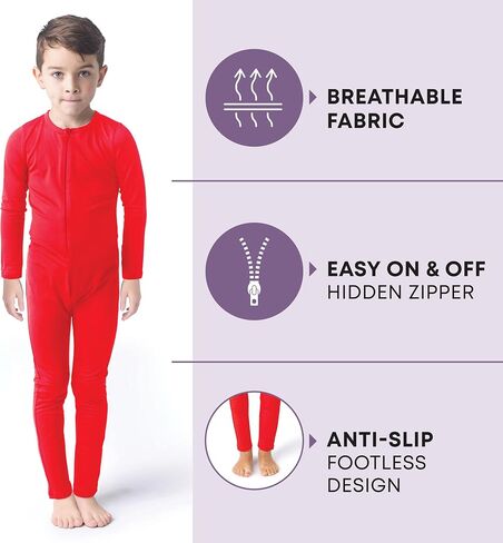Rocky Kids Onesie Cozy Jumpsuit, Unisex, Fleece Lined, for Boys & Girls, Long Sleeve Thermals (Stay-Soft) in Saudi Arabia