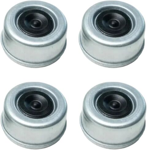 4pc قبعات غبار قابلة للشفرة-2.75 "OD X 1.5" H-مع مقابس مطاطية مثبتة مسبقًا-تناسب محاور مقطورة 7K/8K 8-LUG-DC-275L in Kuwait