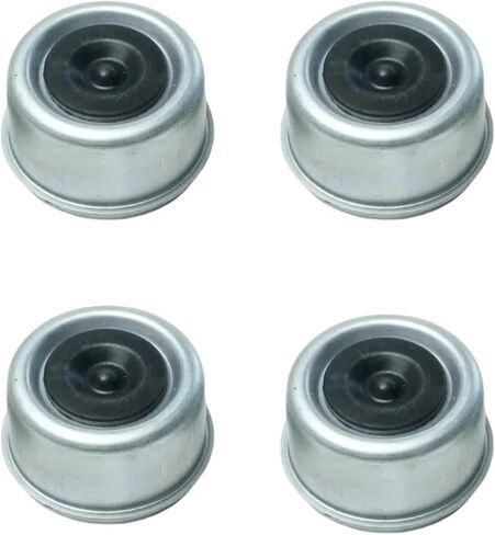 4pc قبعات غبار قابلة للشفرة-2.75 "OD X 1.5" H-مع مقابس مطاطية مثبتة مسبقًا-تناسب محاور مقطورة 7K/8K 8-LUG-DC-275L in Kuwait