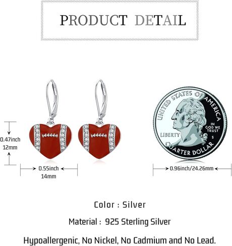 Baseball Earrings for Women 925 Sterling Silver Softball Dangle Drop Stud Earrings Sport Lover Jewelry Christmas Gifts for Baseball Player in Kuwait