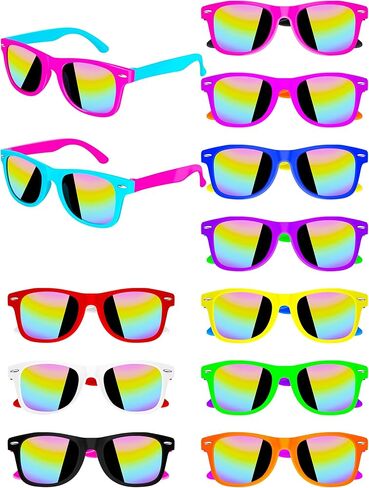 Blowata Kids Sunglasses Bulk, Neon Polarized Sunglasses for Kids, Summer Sun Glasses for Pool Beach Party in Saudi Arabia