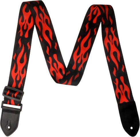 AZOR Guitar Straps for Acoustic Electric Guitar Bass, Vintage Woven Guitar Strap Adijustable with Genuine Leather Ends,Come with Strap Button 1 Pair Strap Locks and 3 Guitar Picks(21030) in Saudi Arabia