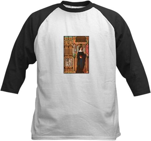 Cafepress St. Scholastica Kids Baseball Jersey Kids Cotton Baseball Jersey ، 3/4 Raglan Sleeve Shirt in Kuwait