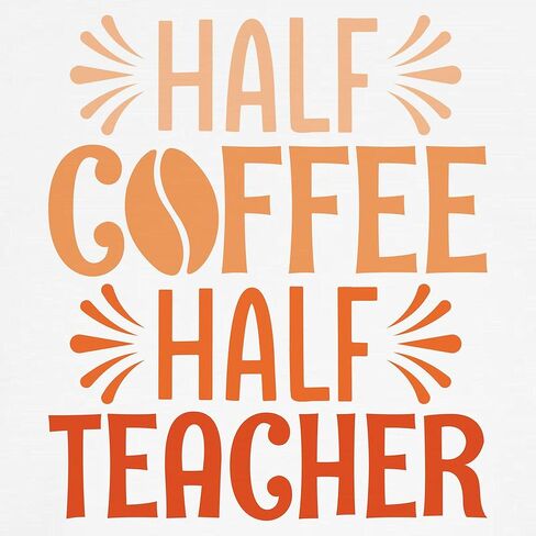 Cafepress Half Coffee Half Teacher Kids Baseball T Shirt Kids Cotton Baseball Jersey ، 3/4 Raglan Sleeve Shirt in Kuwait