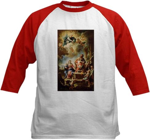 Cafepress 48 Baseball Jersey Kids Cotton Baseball Jersey ، 3/4 Raglan Sleeve Shirt in Kuwait