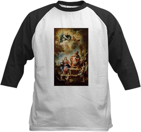 Cafepress 48 Baseball Jersey Kids Cotton Baseball Jersey ، 3/4 Raglan Sleeve Shirt in Kuwait