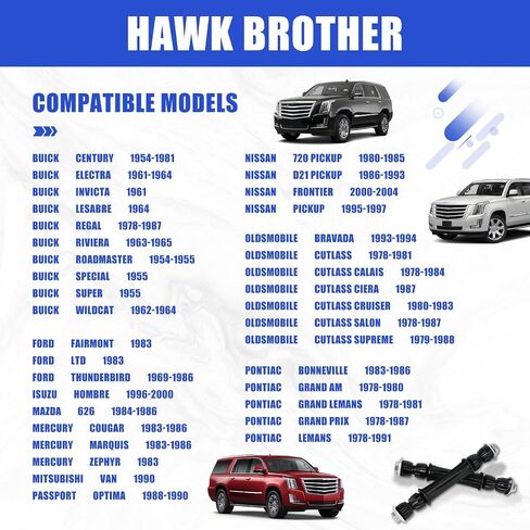 روابط بار Sway ، K700432 K700538 Front Stabilizer End Link Attensing Kit Presponsion for Chevrolet Silverado 1500 Avalanche Suburban Tahoe Cadillac Escalade GMC Sierra 1500 Yukon in Kuwait