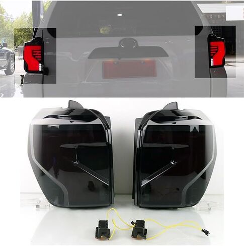 2 Pieces For Toyota 4Runner 2014-2023 Car DRL Led Daytime Running Lights With Turn Signal Running Yellow Nighttime Blue Lamp 12V Daylights Fog Lamp in Kuwait