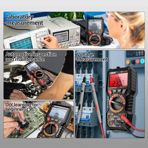 ANENG Multimeter ، TRMS 20000 يحسب الاختبار الرقمي المغناطيسي مع قياسات عالية الدقة متراة في الفولتميتر المقياس AC/DC ، التيار ، المقاومة ، السعة ، NCV ، AMP Hold AMP للسيارات in Kuwait