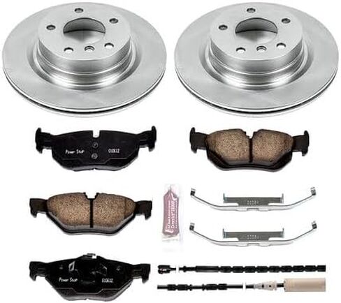 Power Stop Koe5981 تلقائي بديل للفرامل البديل أدوات الفرامل ووسادات الفرامل السيراميك لـ BMW 328I 2011-2013 [نموذج محدد] in Saudi Arabia