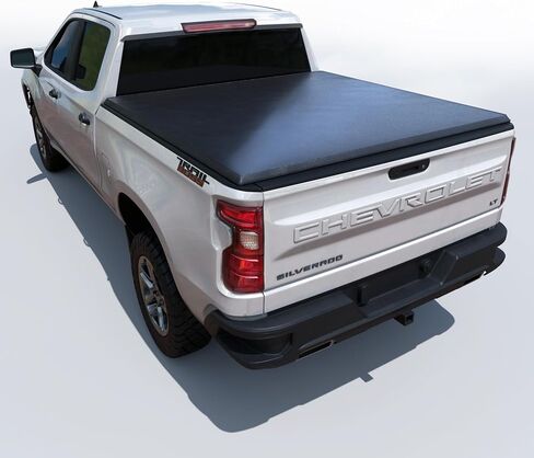 Hard Folding Truck Bed Tonneau Cover |THTF029|Fits 2019-2025 Chevy Silverado/GMC Sierra 5'8" Bed (69.6") in Saudi Arabia