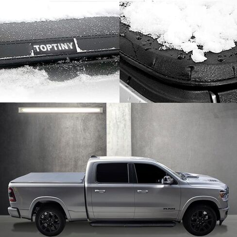 Hard Folding Truck Bed Tonneau Cover |THTF029|Fits 2019-2025 Chevy Silverado/GMC Sierra 5'8" Bed (69.6") in Saudi Arabia