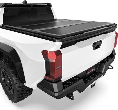 FRP Hard Tri-Fold Bed Bed Tonneau Cover متوافق مع 2016-2025 Toyota Tacoma Double Cab (Excl. Edition) in Kuwait