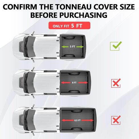 FRP Hard Tri-Fold Bed Bed Tonneau Cover متوافق مع 2016-2025 Toyota Tacoma Double Cab (Excl. Edition) in Kuwait