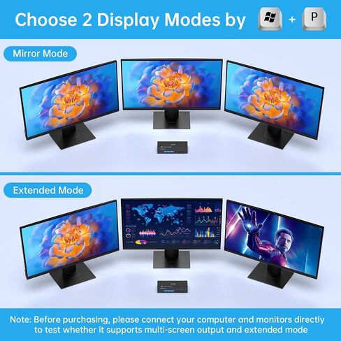 8K@60HZ USB 3.0 KVM Switch, HDMI KVM Switch 2 Ports, 2 Computers Share 1 Monitor and 3 USB Devices, ANQXX Keyboard Mouse Switch with Wired Control, 2 USB Cables and Power Adapter in Kuwait