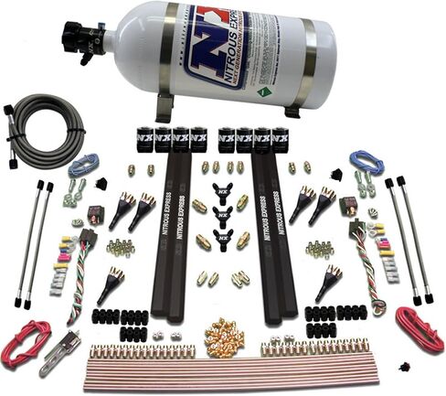 Nitrous Express 90096-10 150-750 حصان 6 أسطوانات SX2 المنفذ المباشر مع 10 رطل. زجاجة in Saudi Arabia