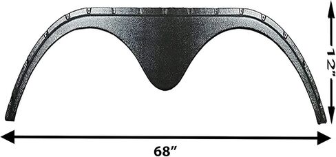 2014-2016 Keystone Raptor/Carbon New Fender Skirt (Black) 68" X 12" | in Saudi Arabia