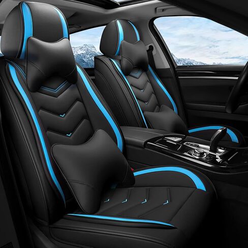 Car Seat Covers Fit for Mercedes_Benz gls 450 2000-2025, Stylish Sport Seat Covers, Waterproof Wear-Resistant Premium Nappa Leather Car Seat Cover.(Full Set/Black Red) in Saudi Arabia