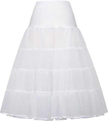 GRACE KARIN Women's 50s Vintage Petticoat Crinoline Tutu Underskirts Tea Length 30 inch Long in Saudi Arabia