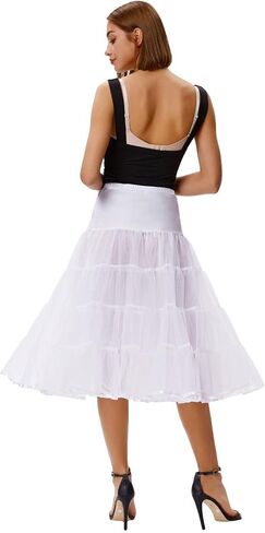 GRACE KARIN Women's 50s Vintage Petticoat Crinoline Tutu Underskirts Tea Length 30 inch Long in Saudi Arabia
