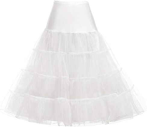 GRACE KARIN Women's 50s Vintage Petticoat Crinoline Tutu Underskirts Tea Length 30 inch Long in Saudi Arabia