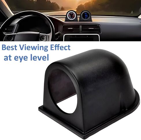 Carbon Fiber 52mm Gauge Pod 2" Single Hole Gauge Pod Holder Universal Gauge Mount Bracket Pod Holder Auto Gauge Dashboard Pod Car Meter Mount Holder Cup One Hole Dash Guage Holder in Kuwait