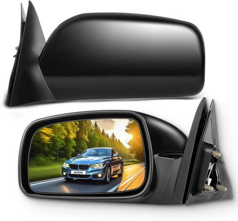 مرايا باب SCITOO، مناسبة لملحقات Toyota الخارجية، مرايا تناسب 2007-2011 لسيارة Toyota Camry مع التحكم في الطاقة، وميزات غير قابلة للطي (زوج) in Kuwait