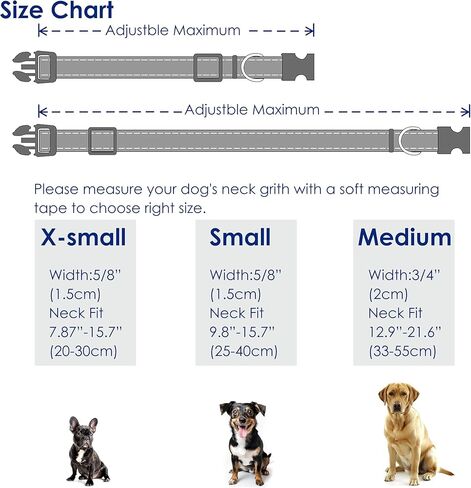 Cute Dog Collar Beige Flower Pattern for Boys and Girls Holiday Dog Collars Summer Fall Gift Adjustable for Small to Medium Breed Dogs (XS) in Kuwait