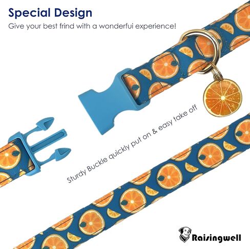 Cute Dog Collar Beige Flower Pattern for Boys and Girls Holiday Dog Collars Summer Fall Gift Adjustable for Small to Medium Breed Dogs (XS) in Kuwait