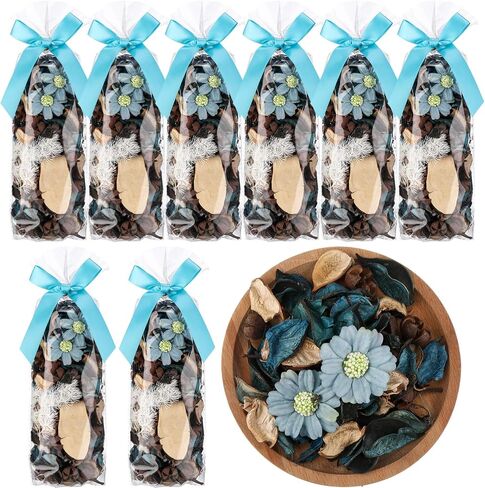 Nuanchu 8 Pack Potpourri Bowl Filler Rose Potpourri Dray Flowers Decorative Bowl Filler Decore Home Home Decor in Kuwait