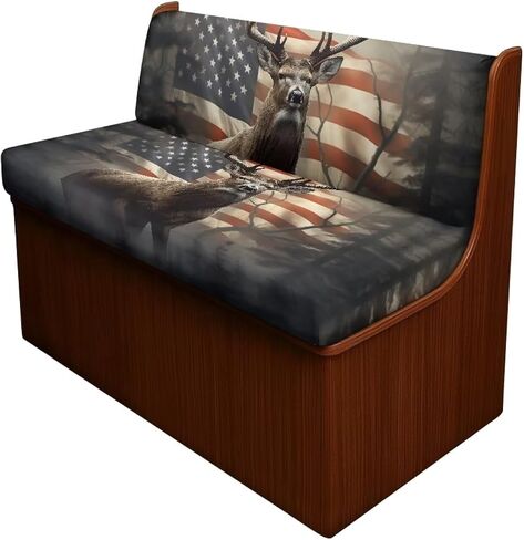 Boho Mandala Dog Paw Print 2 PCS RV DiNette Cushion يغطي وسادة العربة المضادة للماء Cushion Slipcover Stretch Sofa Pratector Coverts1 Backrest Covers و 1 Bench Covers in Kuwait
