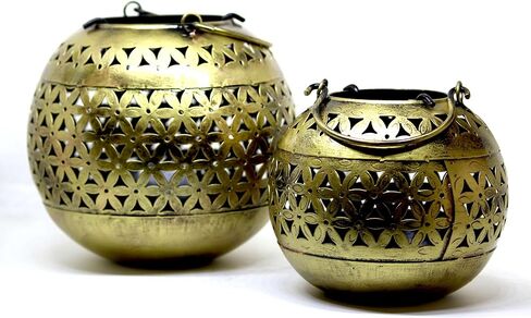 kumara craftDecorative Brass Bowls with Floral Design Decorative Showpiece T-Light Candle Holder in Saudi Arabia