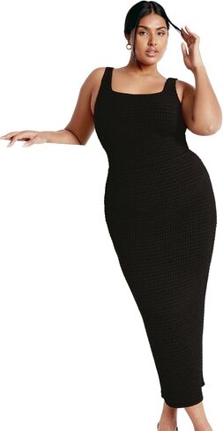 City Chic Women's Plus Size Skirt ELIA, Black in Saudi Arabia