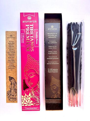 Premium Tibetan Incense Sticks 8 u Pink Passion Fascination – Jasmine, Rose, Plum & Saffron Incense | Non-Toxic, Floral & Seductive Home Fragrance for Romance & Relaxation – Aromanza in Saudi Arabia