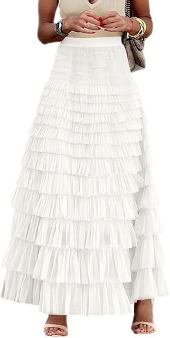 تنورات تول طويلة تول طابور تتنورات ذات الطبقات ذات الطبقات العالية in Kuwait